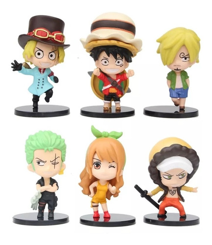 Set 6 Figuras One Piece 9-11cm