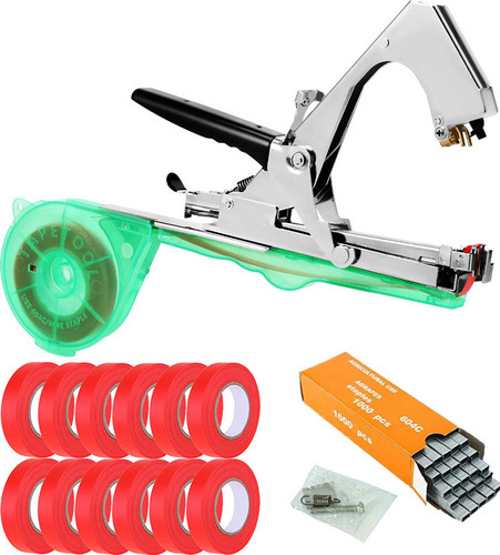 Alceador Grampeador Uva Tomate Ramos + 10 Fitas + Grampos
