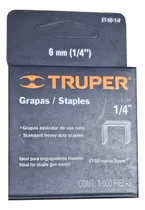 Comprar Grapas Truper Para Trabajo Pesado 6mm 1\u002F4 Pulgada Et50-1\u002F4
