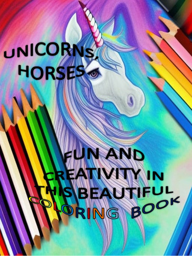 Libro Para Colorear Unicornios En Formato Digital