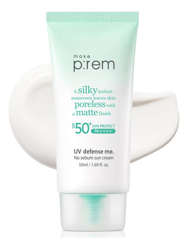 Makeprem - Crema Solar Sin Sebo Para Defensa Uv, Spf 50+ Pa 