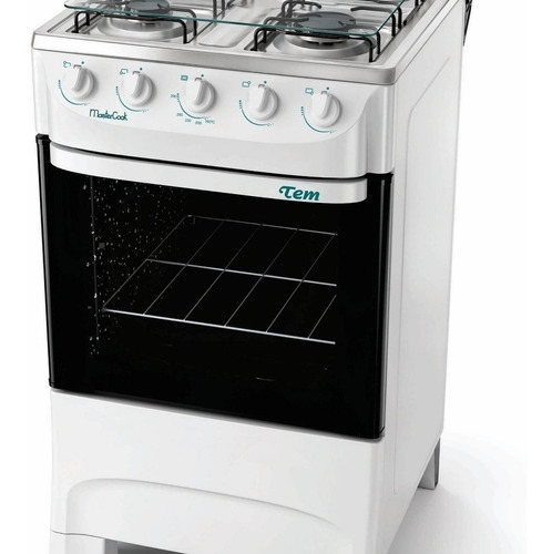 Cocina Tem Mastercook Blanca 4 Hornallas Autolimpiante Pcm