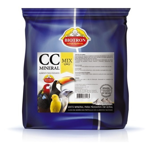 Biotron Cc - Mineral Mix Para Pássaros - 1.5kg