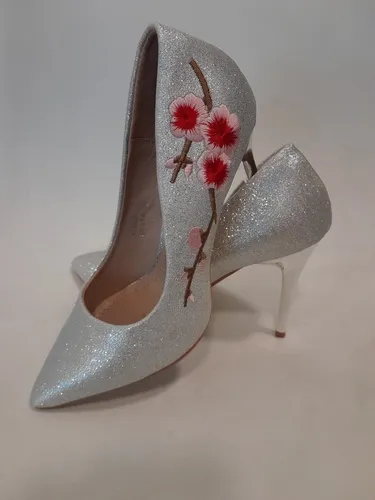 Zapatos de fiesta plata clearance