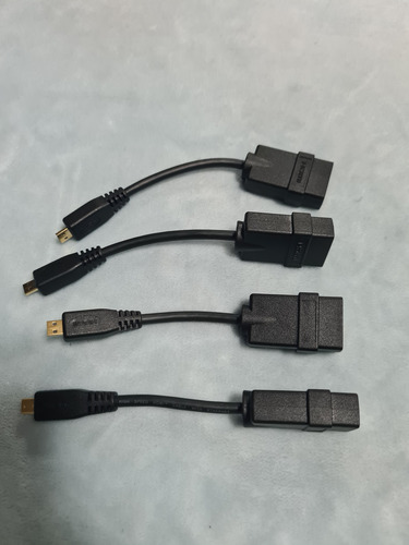Adaptador Micro Hdmi Macho A Hdmi Hembra 4 Piezas Nuevos!!! (Usado)