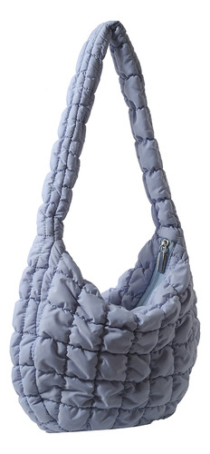 Bolso Acolchado De Algodón, Bandolera Casual, A Cuadros Acol