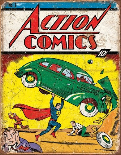 Action Comics Superman No.1 Cover Cartel De C + Envio Gratis