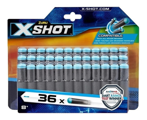 Repuesto Set X36 Unidades Balas Dardos X-shot 7054