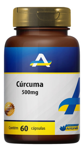Cúrcuma 500mg 60 Cápsulas - Previne Envelhecimento Precoce