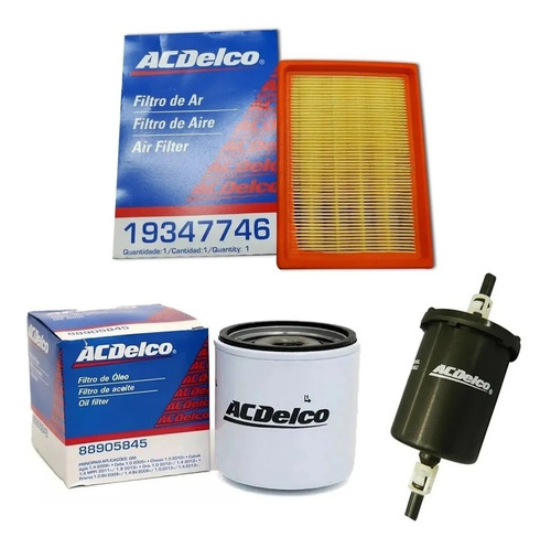 Kit X 3 Filtros Acdelco Chevrolet Corsa Agile 1.4 1.6