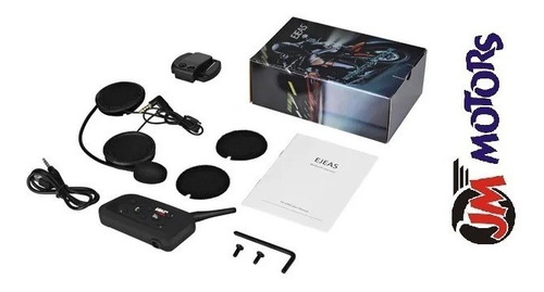 Imagen 2 de 5 de Jm Intercomunicador Casco De Moto Ejeas V6 Pro Bluetooth