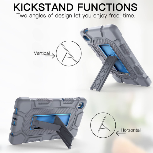 Funda Para Samsung Galaxy Tab A7 Lite Antigolpes Gris Y Azul Gris Y Azul