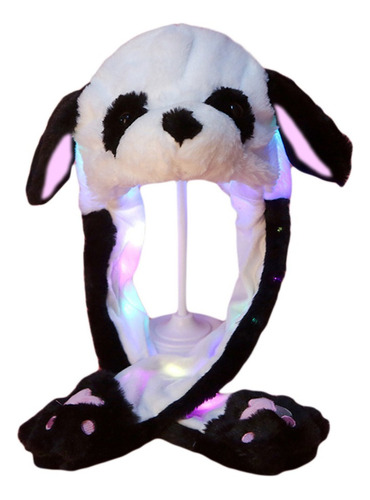 (g) Gorro De Peluche Iluminado Para Niños Con Orejas Largas