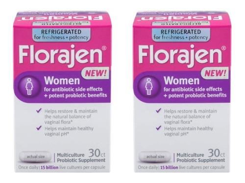 Florajen Mujeres Probioticos Restaura Flora Ph Vaginal X60