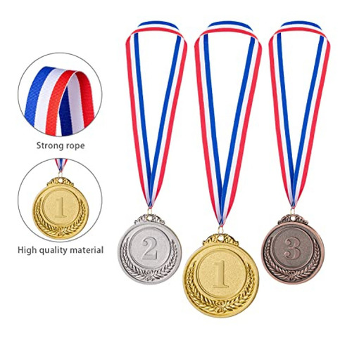 Trofeo Abaokai 12 Piezas Mini Oro Plata Bronce Premio Medall