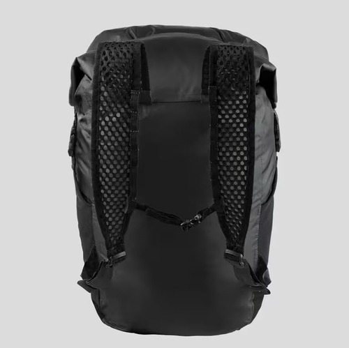Mochila Negra Quechua Plegable 20 Lts Impermeable Trekking Negro Liso