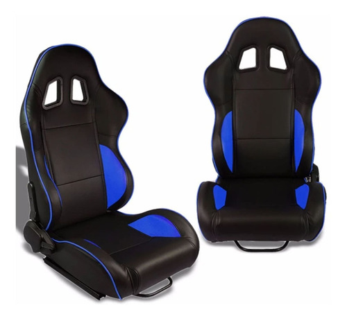 Par De Butacas Deportivas Racing Reclinables Universales