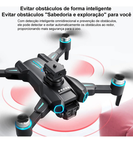 Genai Drone Profissional Ls-s4s Dual Camera Hd Motor Brushless Full 2 Bateria