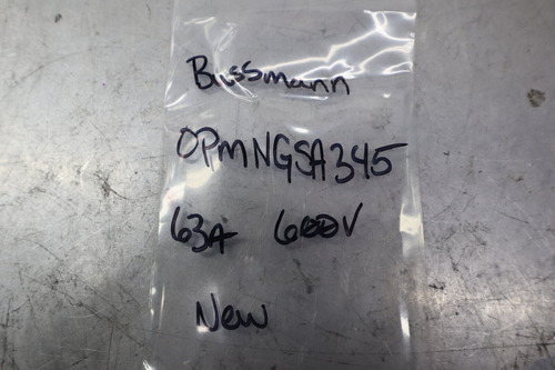 Bussmann Opmngsa345 63a 600v Bus Bar New Old Stock See A Zza