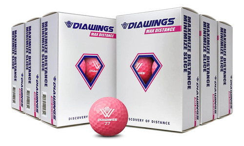 Pelotas Bolas De Golf Diawings Max 36 Bolas Rosado