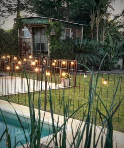 30 Mts Guirnalda De Luces P/exterior C/focos Vintage Calidos