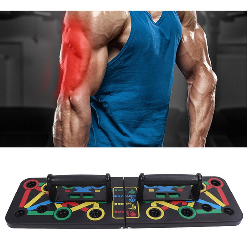 14 En 1 Tabla Push Up Plegable, Push Up Board Para Hacer Lagartijas, Portátil Antideslizante Soporte Para Flexiones, /hombros/espalda/tríceps, Equipo Para Ejercicio En Casa