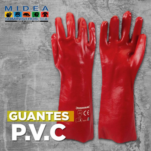 Guante Para Quimicos Pvc Petro Red