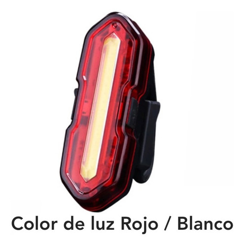 Imagen 2 de 8 de Luz Trasera De Bicicleta Led Lampara De Flash Recargable Usb