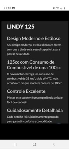 Imagem 4 de 6 de Haujue Lindy 125