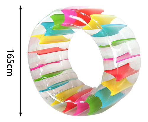 Rueda Inflable Para El Agua, Flotador Colorido 165cmx80cm