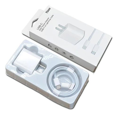 Cargador Para iPhone 15 Plus X Xr Pro Original Cubo Y Cable