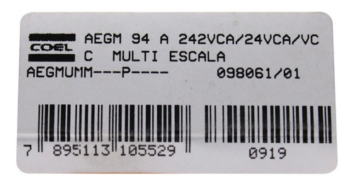 Rele Temporizador Coel 1s-60min Pulso Retardo 94-242v 24v