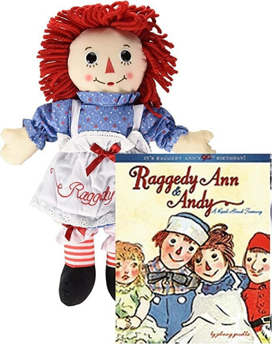 Raggedy Ann Doll 16 PuLG Y Book Gift Setel Conjunto De Dos