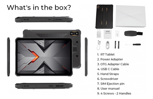 Hotwav R7 - Tablet 4g Lte Rugged Resistente Uso Rudo