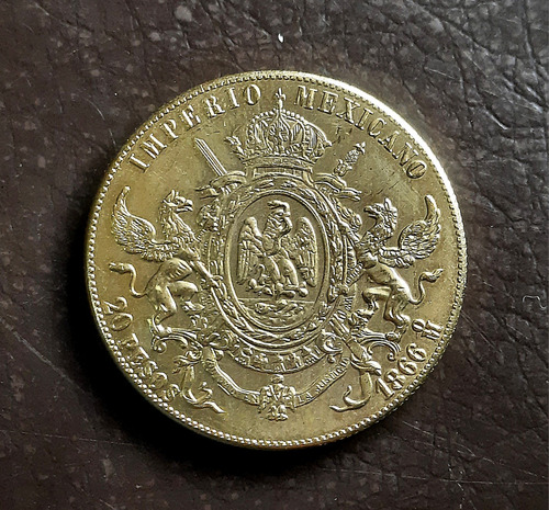 Moneda 20 Pesos Maximiliano Souvenir