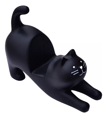 Black Cat Smartphone Soporte Para Escritorio (negro)