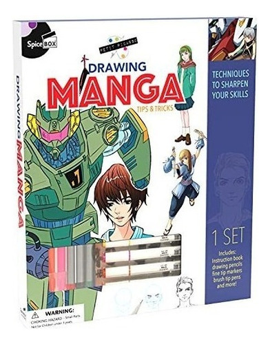 Kit Para Aprender A Dibujar Manga, 21 Tecnicas Distintas