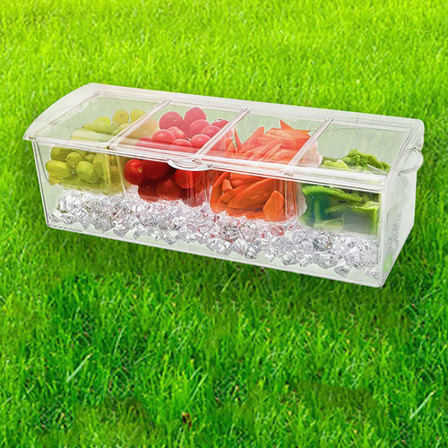 Ensalada De Frutas Desmontable M Plastic Con Cuatro Comparti