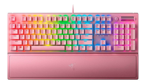 Teclado Mecánico Gamer Razer Blackwidow V3 Cuarzo Rosa