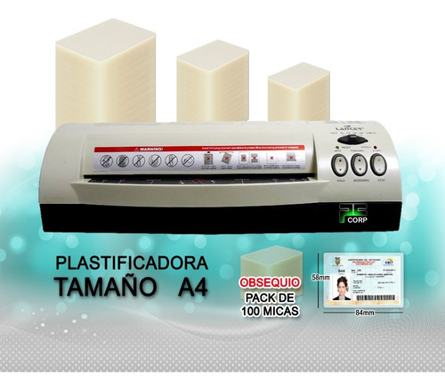 Imagen 2 de 3 de Emplasticadora Enmicadora Plastificadora A3 Laminador $140