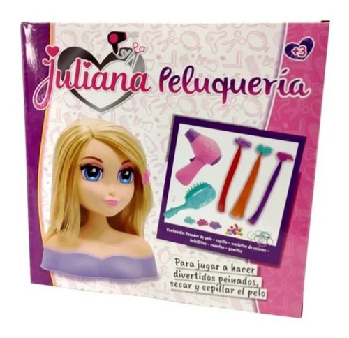 Imagen 2 de 2 de Juliana Peluquería Con Maniquí Y Accesorios Sisjul027