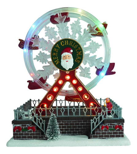 A Rueda De La Fortuna Giratoria De Navidad Musical Brillante