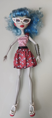 Boneca Monster High Ghoulia Yelps Festa Petit Poa (Usado)