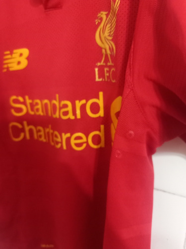 Camiseta Liverpool Fc - New Balance - Niño Talle 14 (Usado)