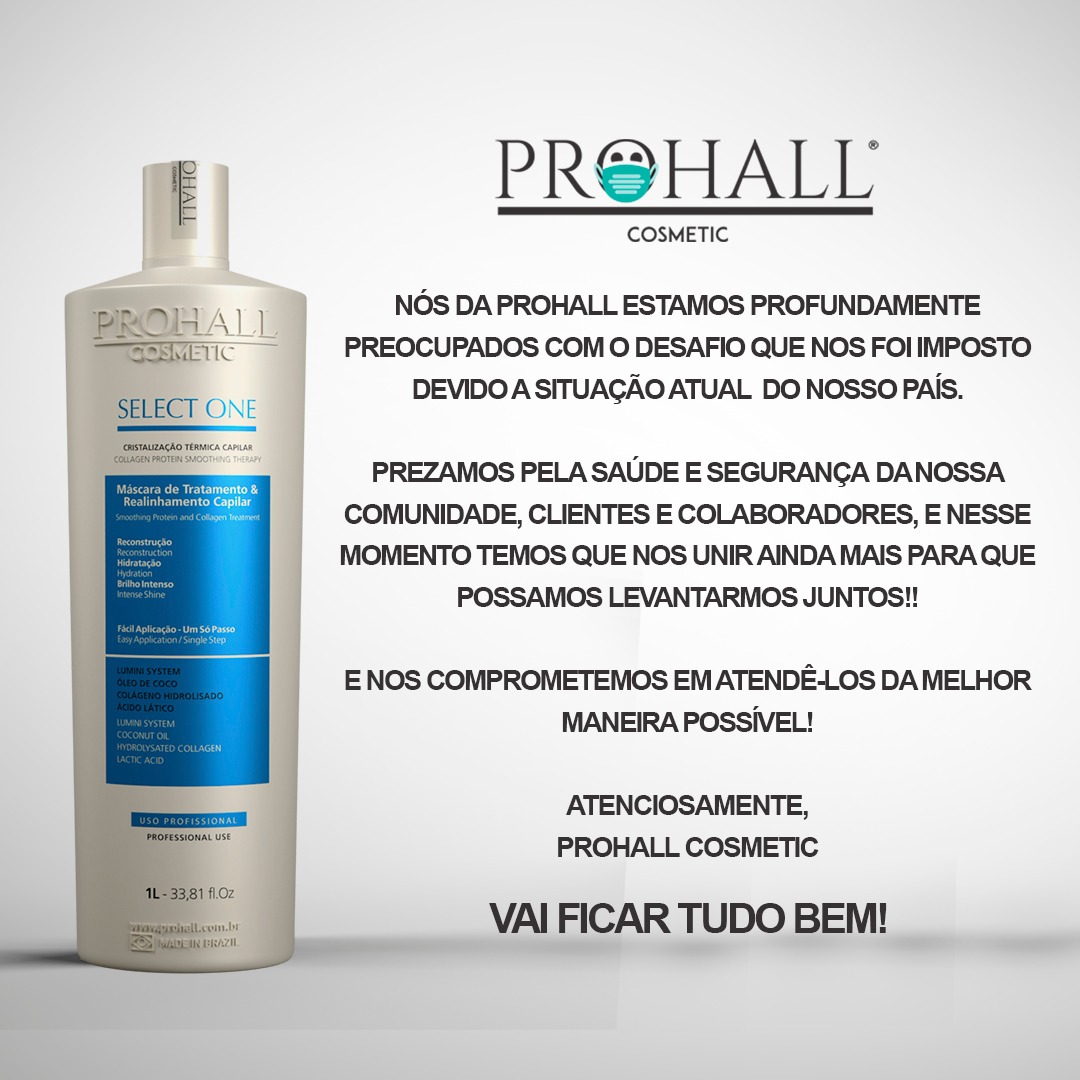 Progressiva Prohall Modo De Usar Progressiva Prohall Select One S/ Formol 300ml Super Brinde | Mercado Livre