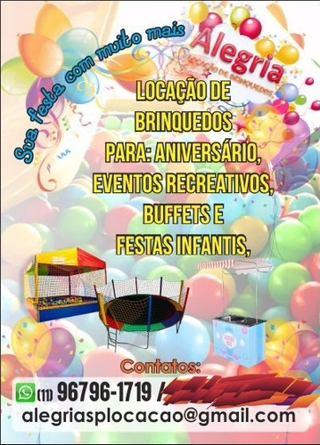 Imagem 1 de 3 de Aluguel De Brinquedos Pra Festa