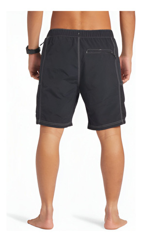 Short Surf Quicksilver Para Hombre, Color Negro