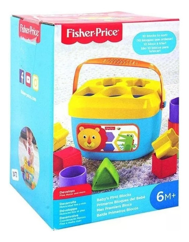 Cubo Primeros Bloques Bebe Fisher Price Juego Didáctico