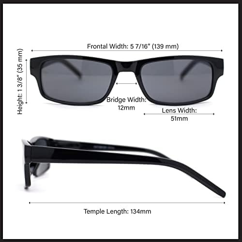 Sa106 Todas Las Gafas De Sol De Plástico Fino Rectangulares