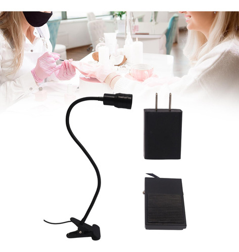 Luz De Para Extensão De Cílios Com Pedal, Pescoço De
